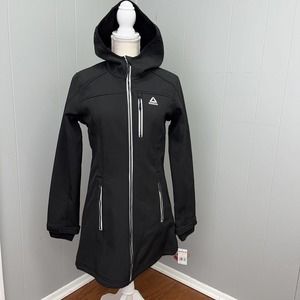 Reebok Hooded Activewear Jacket/Coat‎ Size S Black New With Tags $130